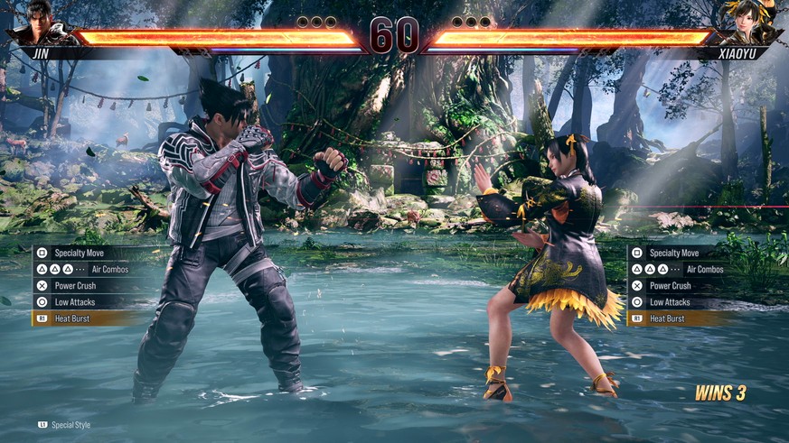 In the special style, complex maneuvers are very easy to perform.