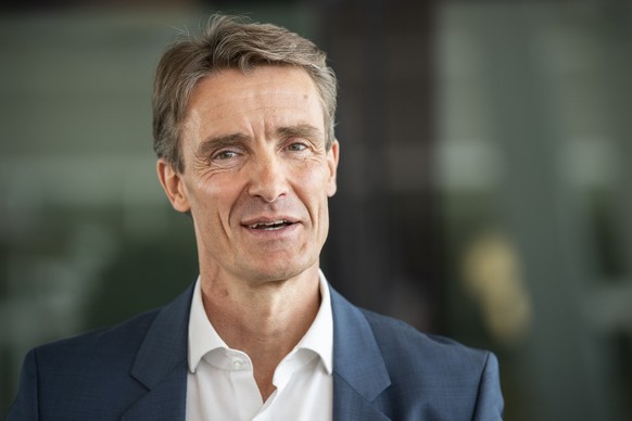 Stefan Tschudin, COO Flughafen Zurich, spricht anlaesslich des Schutzkonzeptes vom Flughafen Zuerich, aufgenommen am Donnerstag, 28. Mai 2020 in Zuerich. (KEYSTONE/Ennio Leanza)