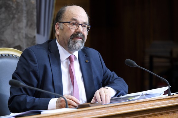 Joachim Eder, FDP-ZG, spricht an der Fruehlingssession der Eidgenoessischen Raete, am Dienstag, 6. Maerz 2018 im Staenderat in Bern. (KEYSTONE/Anthony Anex)