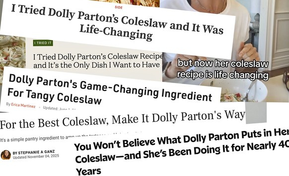 Dolly Parton&#039;s LIFE CHANGING Coleslaw
