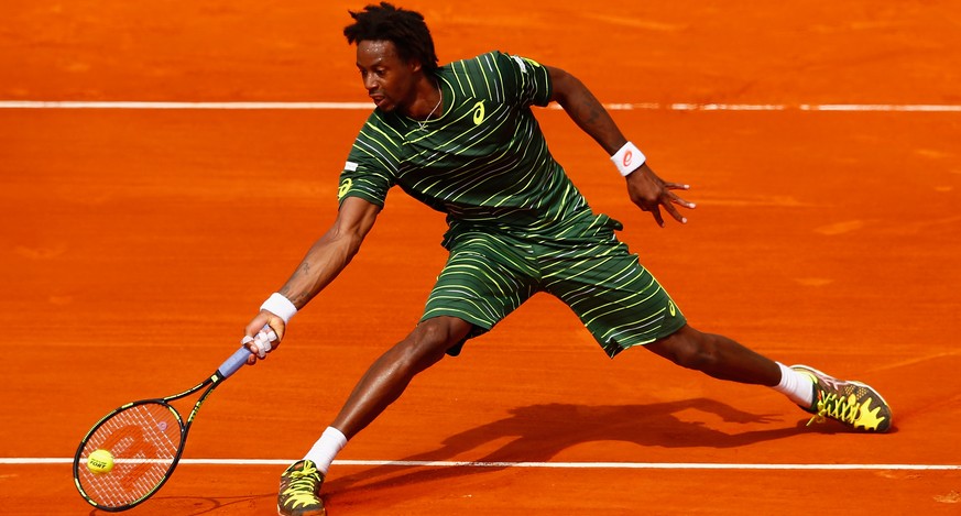 Noch schöner als Wawrinkas lustige Hose (siehe unten): Gaël Monfils im Zebra-Dress.