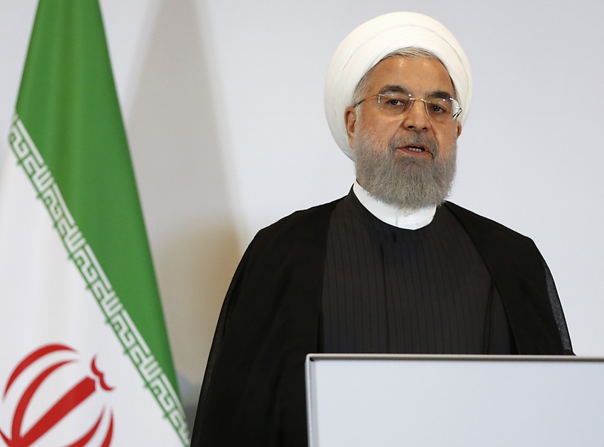 Der iranische Präsident Hassan Ruhani hat die neuen US-Sanktionen als "Zeichen geistiger Behinderung" bezeichnet. (ARchivbild)