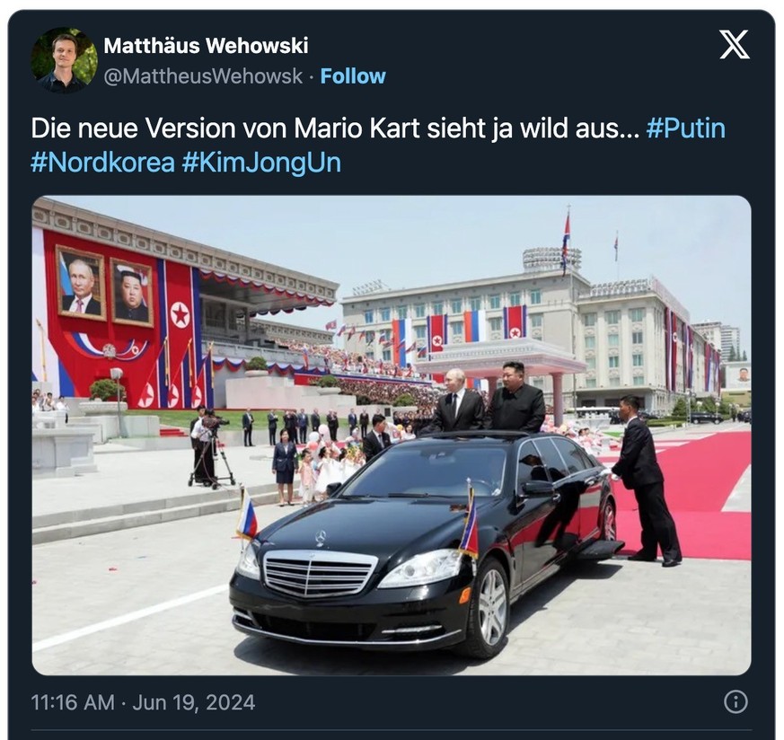Putin besucht Nordkorea.