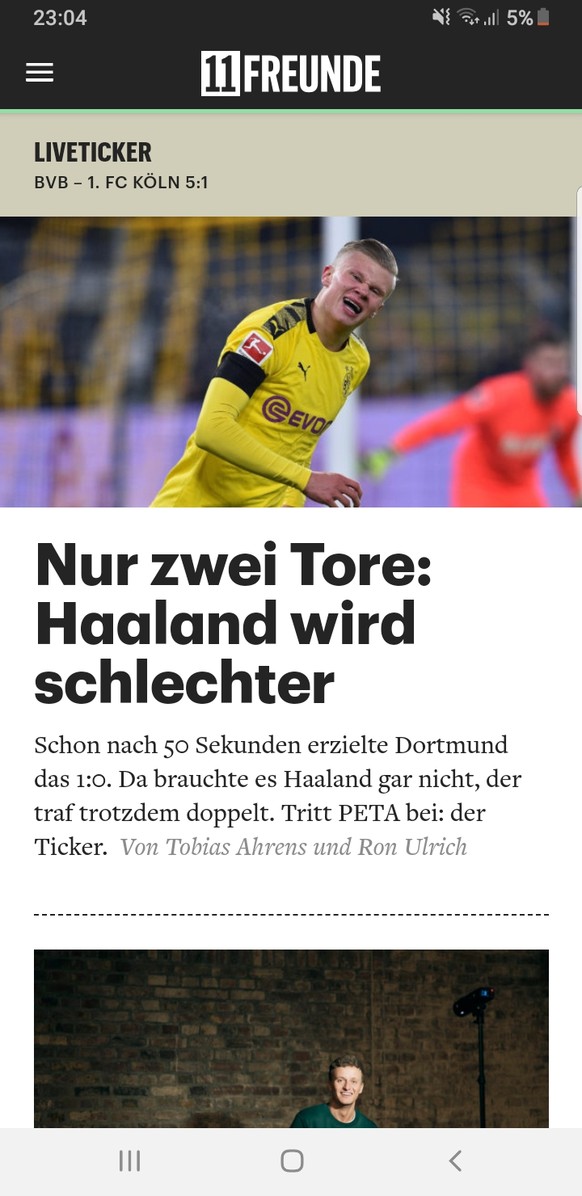 Unfassbar! Haaland wird bei Dortmund-Sieg eingewechselt und trifft doppelt
ð