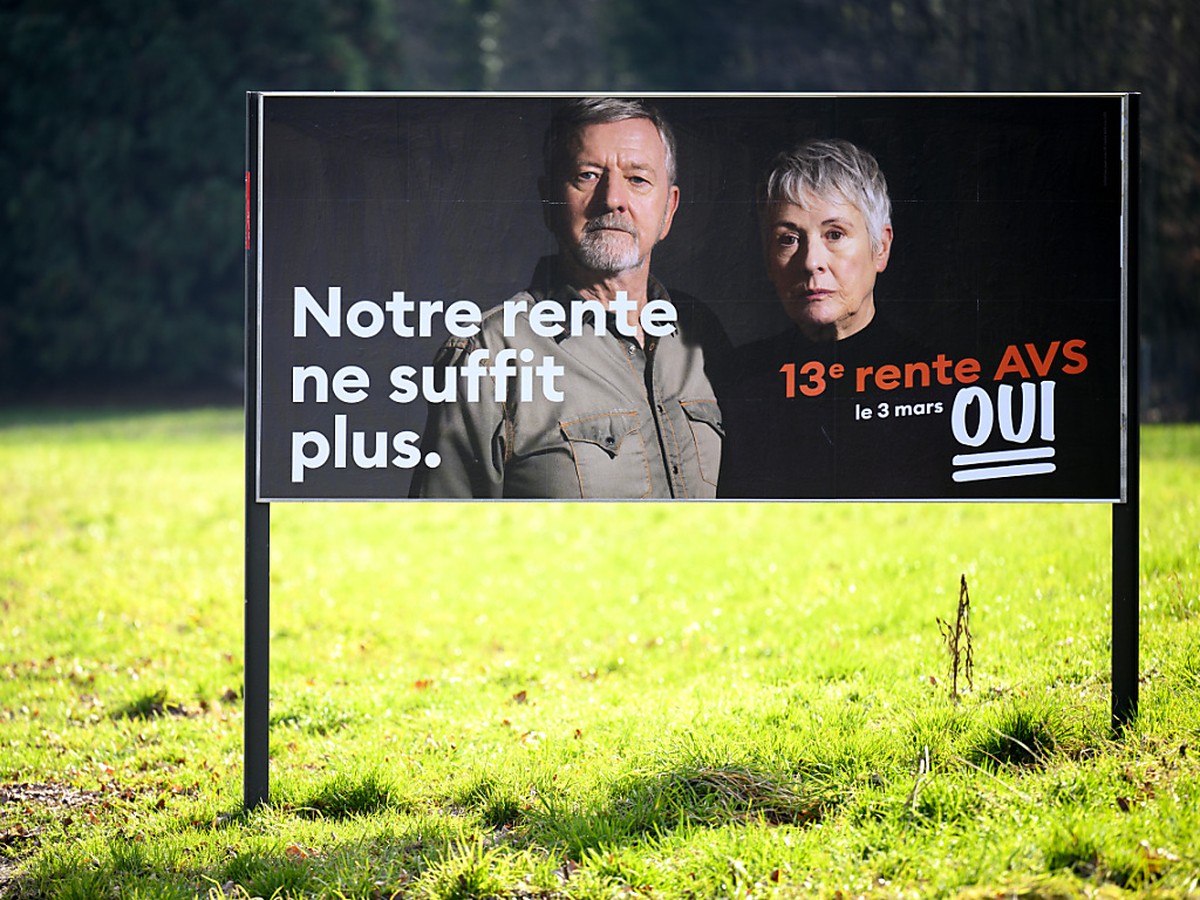 Deux semaines avant le scrutin, les Suisses ont toujours l'intention de glisser un "oui" dans l'urne en faveur d'une 13e rente AVS, mais le soutien