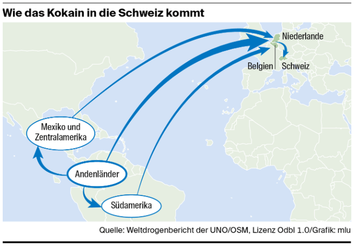 Wie das Kokain in die Schweiz kommt