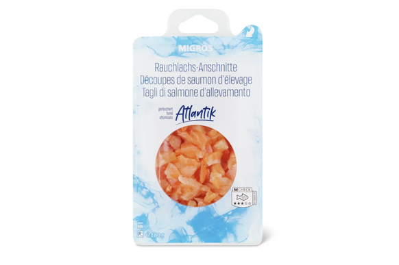 Rauchlachs-Anschnitte der Migros: Rückruf wegen Listerien.