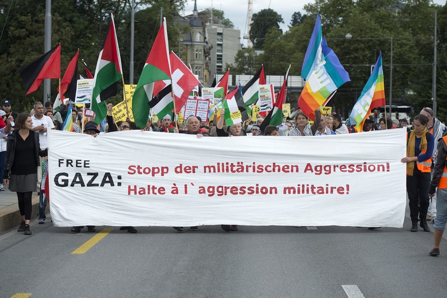 Demonstranten in Bern.&nbsp;