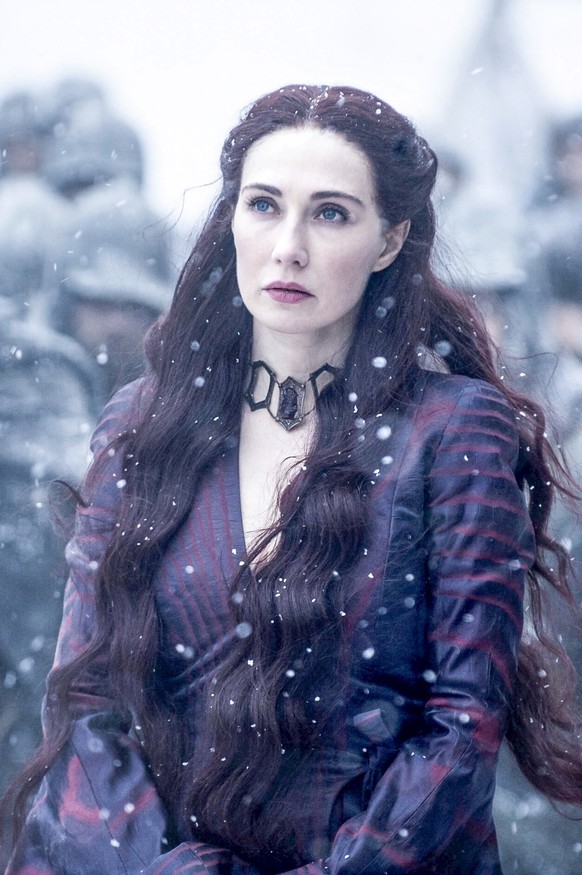 This photo provided by courtesy of HBO shows, Carice van Houten, in a scene from &quot;Game of Thrones,&quot; season 5. The HBO television series panel for &quot;Game of Thrones&quot; is scheduled for ...