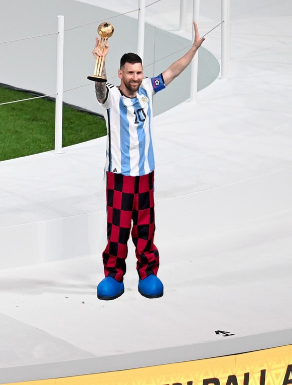 Lionel Messi in Globi-Hose