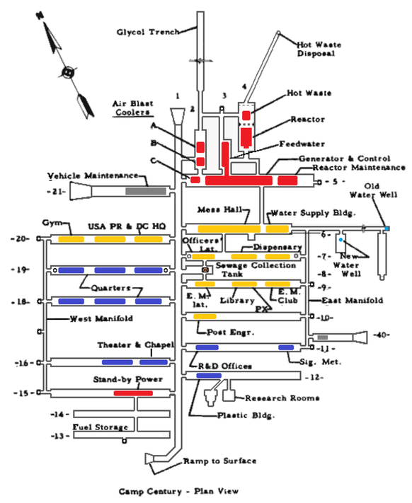 Camp Century layout in color
https://commons.wikimedia.org/w/index.php?curid=93002302