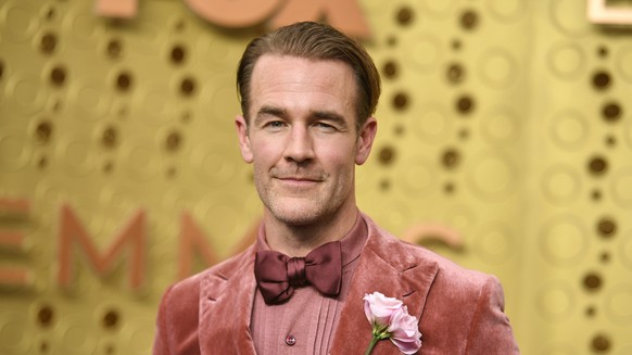 FILE - James Van Der Beek arrives at the 71st Primetime Emmy Awards in Los Angeles on Sept. 22, 2019. (Photo by Richard Shotwell/Invision/AP, File)
James Van Der Beek