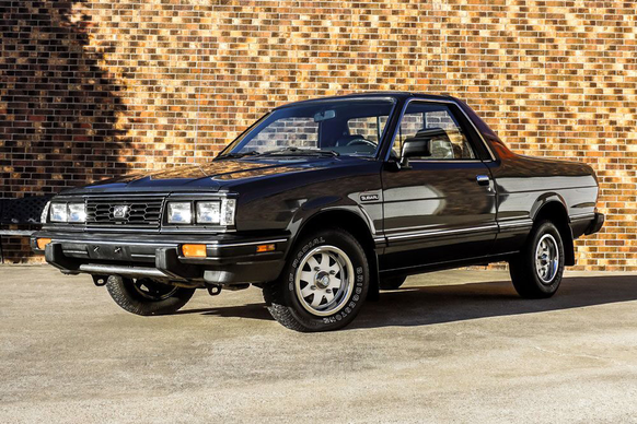 subaru BRAT 1982 japan auto pickup usa retro https://barrettjacksoncdn.azureedge.net/staging/carlist/items/Fullsize/Cars/225893/225893_Front_3-4_Web.jpg