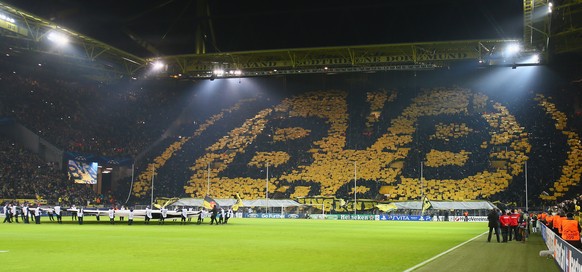 DORTMUND, GERMANY - DECEMBER 04: A general view of the Signal Iduna Park before the UEFA Champions League group D match between Borussia Dortmund and Manchester City at Signal Iduna Park on December 4 ...