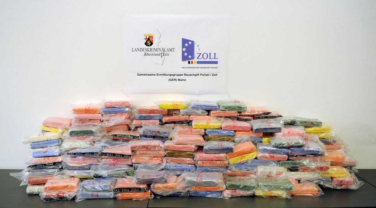 Das Rauschgift war in 283 Paketen verpackt