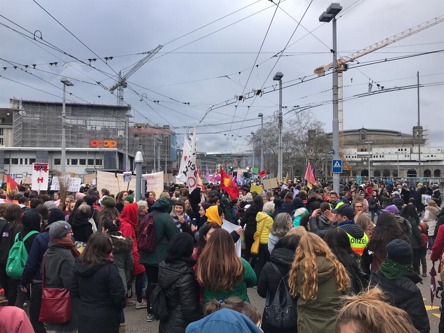 Frauen-Demo in Zürich.