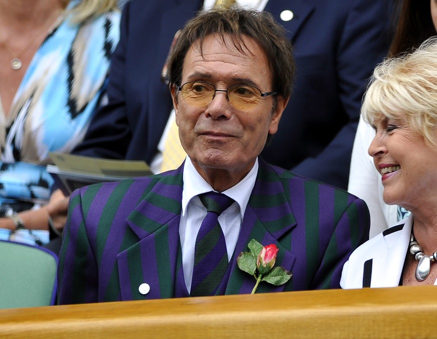 Cliff Richard als Zuschauer beim Wimbledon-Turnier der Frauen 2011.