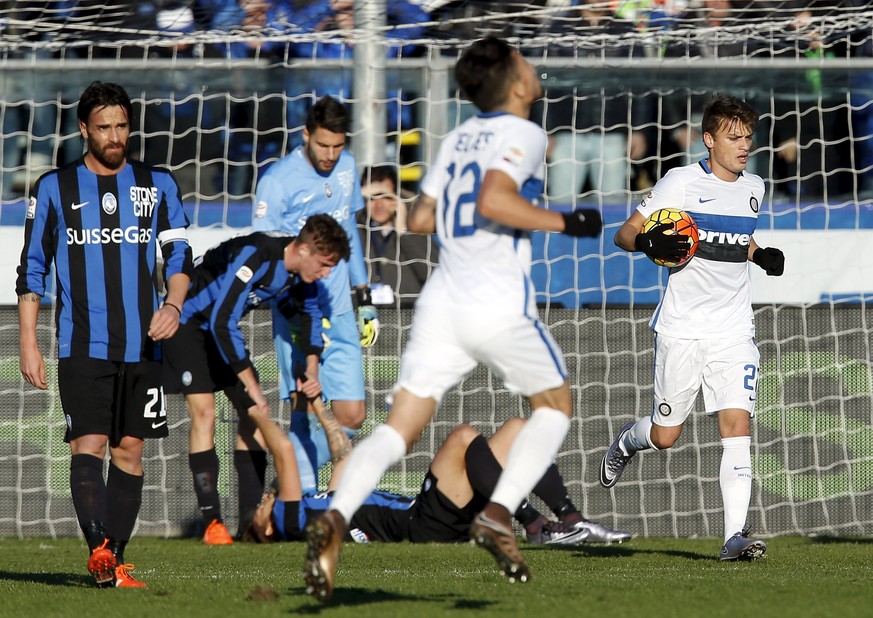 Inters Adem Ljajic jubelt nach dem Ausgleich.&nbsp;