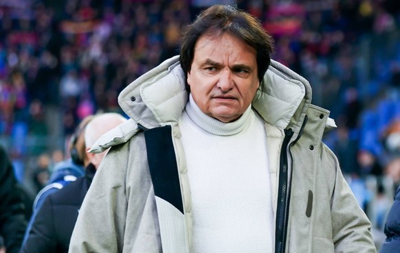 Basel, Switzerland, January 26th 2025: Owner and president of FC Sion Christian Constantin prior to the Credit Suisse Super League football match between FC Basel 1893 and FC Sion at St. Jakob-Park in ...