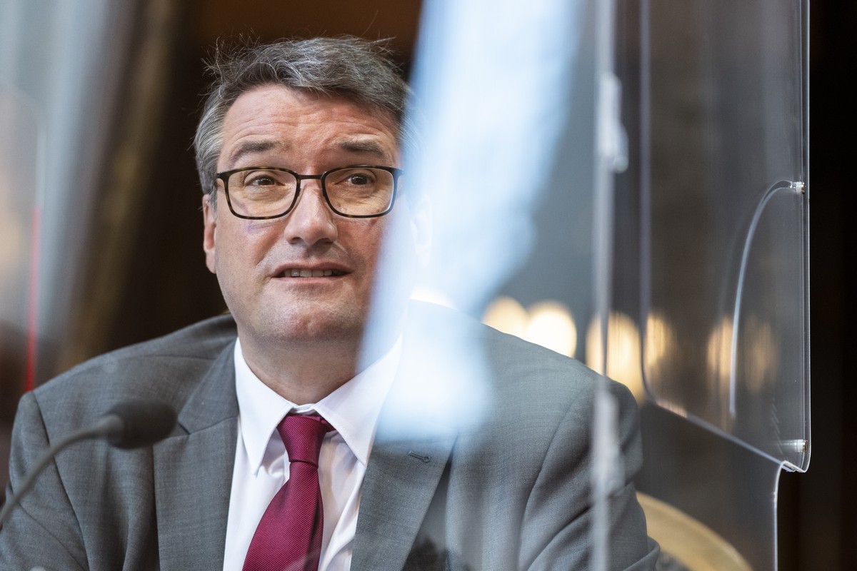 Christian Levrat, SP-FR, spricht zur Grossen Kammer an der Fruehlingssession der Eidgenoessischen Raete, am Dienstag, 2. Maerz 2021 im Staenderat Bern. (KEYSTONE/Alessandro della Valle)