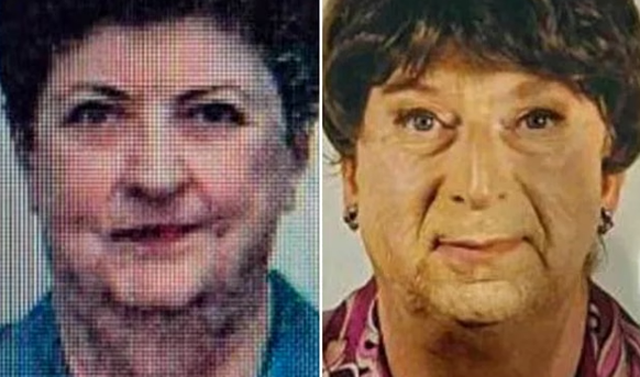 Der Mann verkleidete sich als seine Mutter.