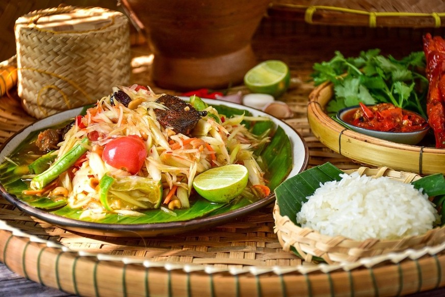 Som Tam Som Tum papaya salat thailändisch