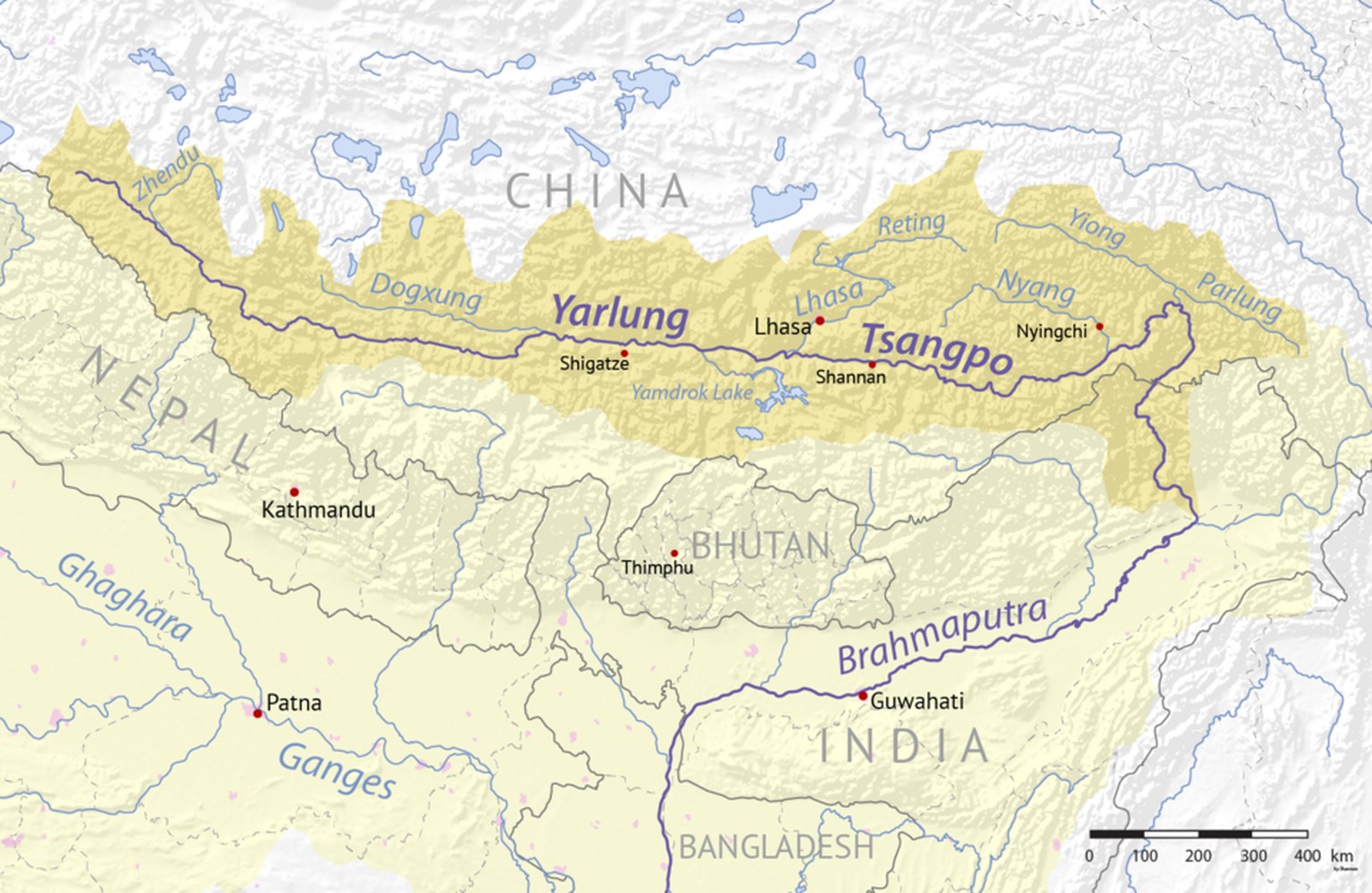 Yarlung Tsangpo-Brahmaputra
https://commons.wikimedia.org/wiki/File:Yarlung_Tsangpo_map.png