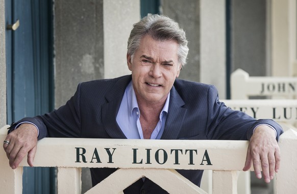 epa09977856 (FILE) - US actor Ray Liotta poses for the photographers after he unveiled his cabin sign as a tribute for his career along the Promenade des Planches during the 40th annual Deauville Amer ...