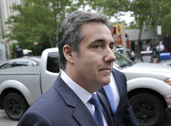 FILE - In this May 30, 2018 file photo, attorney Michael Cohen arrives to court in New York. Over 12,000 files seized from President Donald Trump&#039;s former lawyer, Cohen, cannot be turned over to  ...