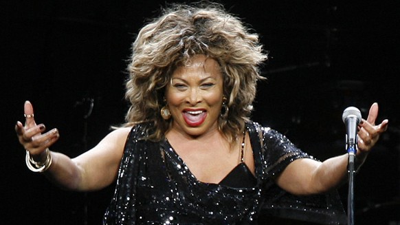 FILE - In this Wednesday, Jan. 14, 2009 file photo, US singer Tina Turner performs in a concert in Cologne, Germany. Production company Stage Entertainment says it is developing a show based on Turner ...