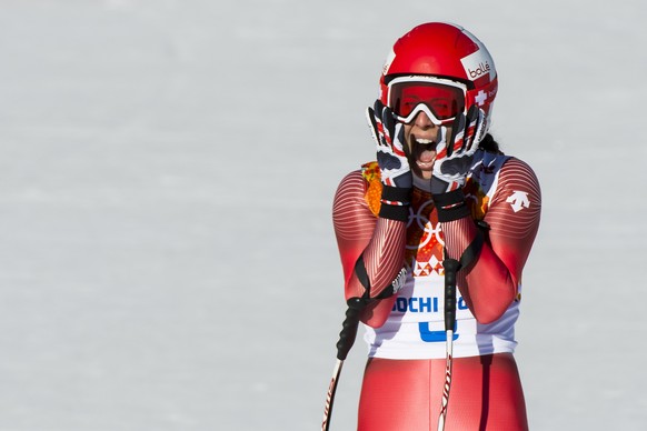 ZUM RUECKTRITT DER SCHWEIZER SKI ABFAHRTS-OLYMPIASIEGERIN DOMINIQUE GISIN AM DONNERSTAG, 19. MAERZ 2015, STELLEN WIR IHNEN FOLGENDES BILDMATERIAL ZUR VERFUEGUNG - Olympic winner Dominique Gisin of Swi ...