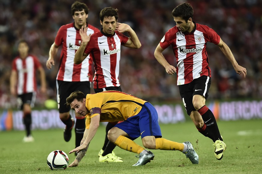 Messi am Boden, die Basken von Bilbao obenauf.
