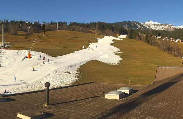 Die Talabfahrt in Flims am Mittwochmorgen.