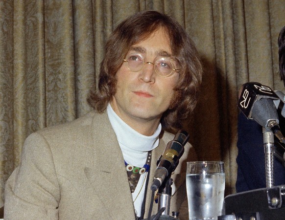 FILE - In this 1971 file photo, singer John Lennon appears during a press conference. Lennon is featured in �??1971: The Year That Music Changed Everything,�?� an eight-part documentary series that pr ...