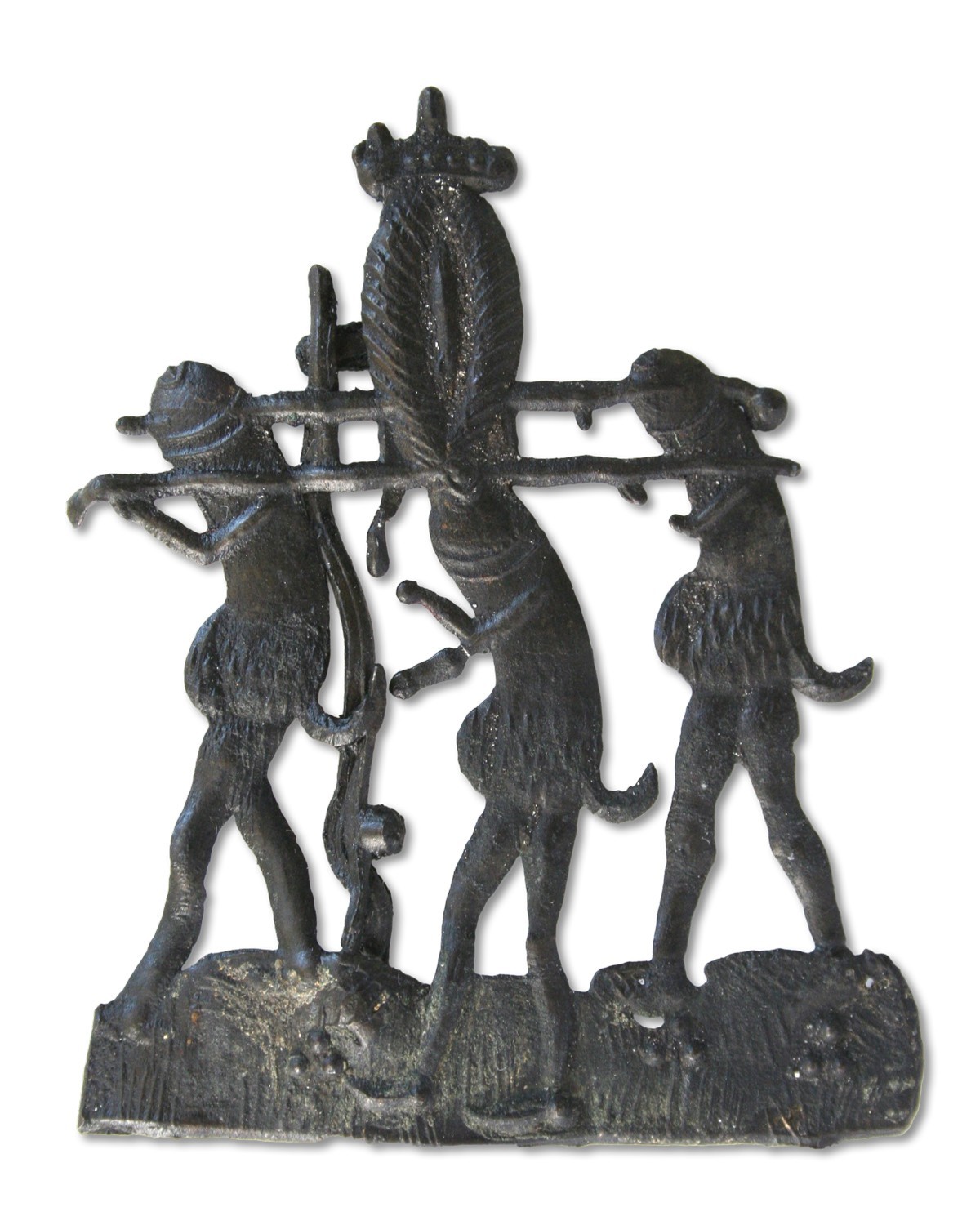 Prozession von drei phallischen Figuren, die eine gekrönte Vulva auf einer Sänfte tragen. Brügge, 1375–1424.
https://database.kunera.nl/en/collectie-object/9e1918f3-ce8a-4dda-aef8-0620b1475822