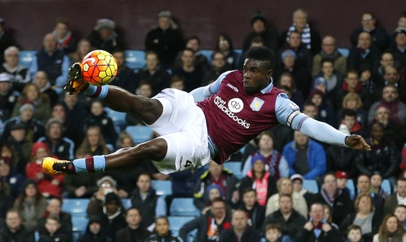 Football Soccer - Aston Villa v Everton - Barclays Premier League - Villa Park - 1/3/16
Aston Villa&#039;s Micah Richards has a shot at goal
Reuters / Andrew Yates
Livepic
EDITORIAL USE ONLY. No u ...