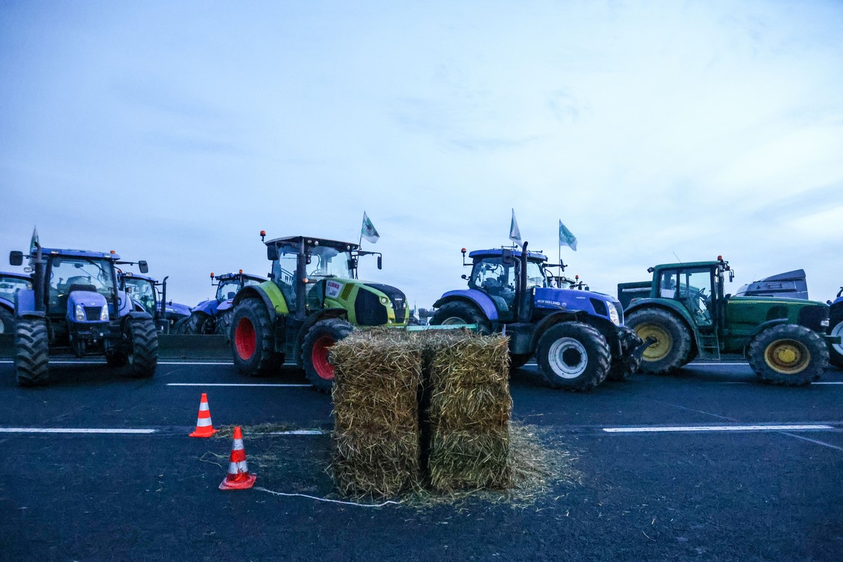 Blocage à Jossigny.