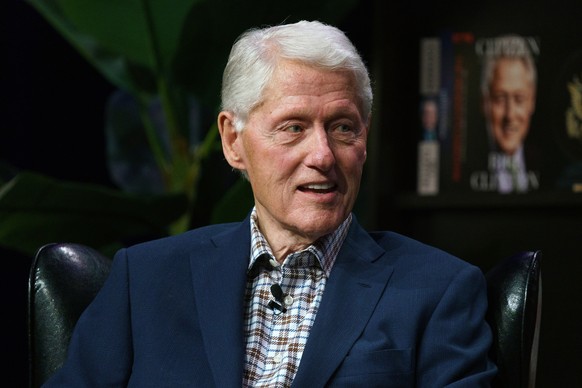 epa11733969 Former US President Bill Clinton speaks at the &#039;Daughters of the American Revolution&#039; Constitution Hall in Washington, DC, USA, 21 November 2024. Clinton promoted a new memoir ca ...
