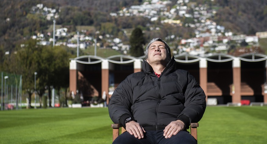 Murat Yakin, Trainer der Schweizer Nationalmannschaft, im Nationalen Sportzentrum von Tenero anlaesslich der Pressekonferenz zum Aufgebot der Schweizer Fussball-Nationalmannschaft fuer die Spiele in d ...