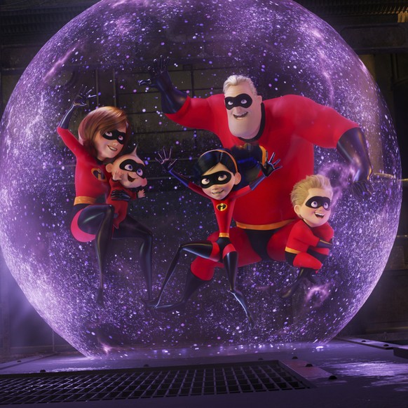 This image released by Disney Pixar shows a scene from &quot;Incredibles 2.&quot; After a down year in 2017, the box office has been back in a big way, and headed toward a record, thanks to the massiv ...