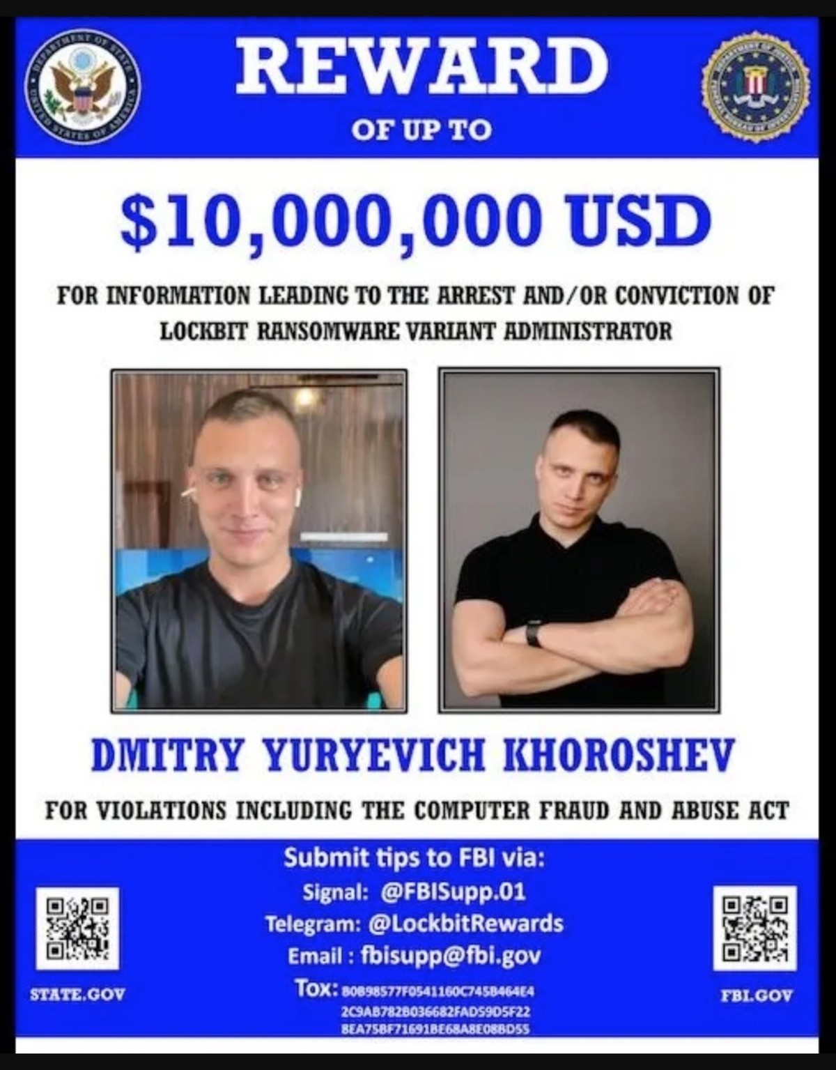 LockBit-Boss Dmitri Jurjewitsch Khoroshev.