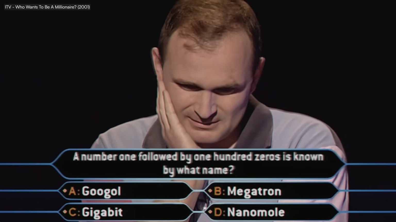 Charles Ingram bei der Millionenfrage.
https://www.youtube.com/watch?v=4uGfFYzxWEg