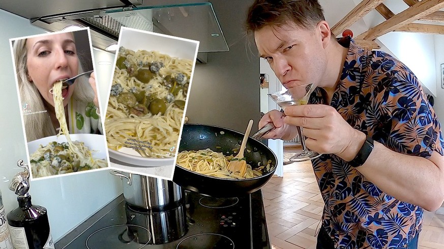 Dirty Martini Pasta. Jap, it's a thing