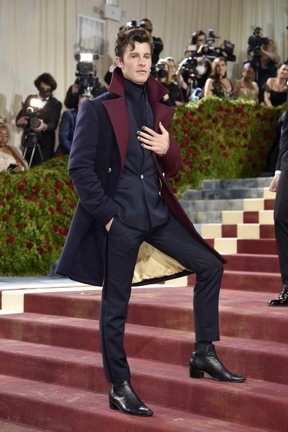 Shawn Mendes attends The Metropolitan Museum of Art's Costume Institute benefit gala celebrating the opening of the "In America: An Anthology of Fashion" exhibition on Monday, May 2, 20 ...
