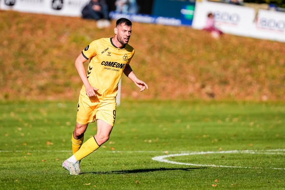 Middelfart BK v AC Horsens, Betinia Liga football, Middelfart, Denmark Middelfart, Denmark. 18th, October 2025. Roko Baturina 9 of AC Horsens seen during the Betinia Liga match between Middelfart BK a ...