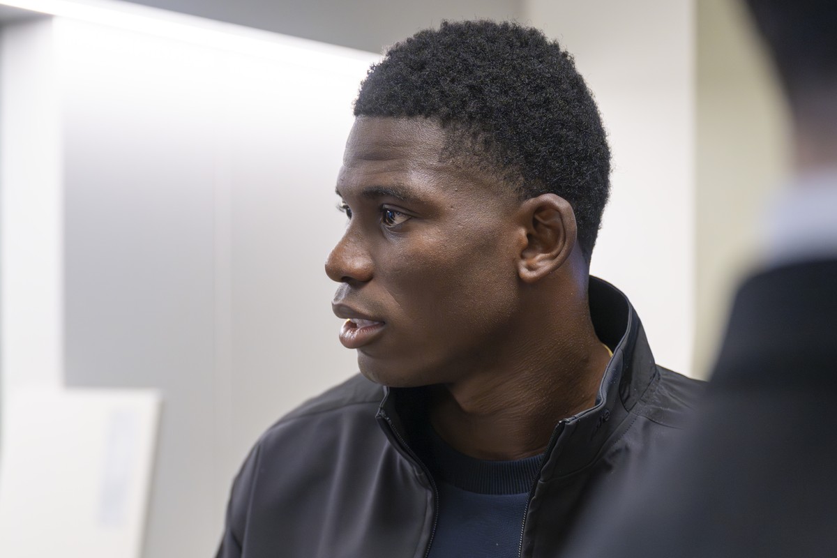 Breel Embolo erscheint vor dem Appellationsgericht in Basel, am Mittwoch, 3. September 2025. Breel Embolo hat gegen das Urteil des Strafgerichts vom 22. Juni 2023 gegen ihn Berufung eingerreicht. (KEY ...