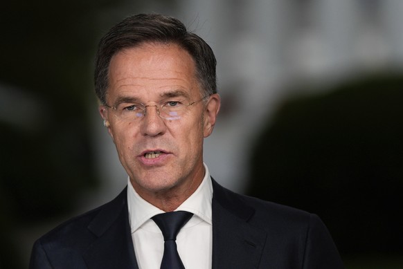 NATO Secretary General Mark Rutte speaks during an interview with Fox News at the White House, Monday, Aug. 18, 2025, in Washington. (AP Photo/Julia Demaree Nikhinson)
Trump Russia Ukraine War