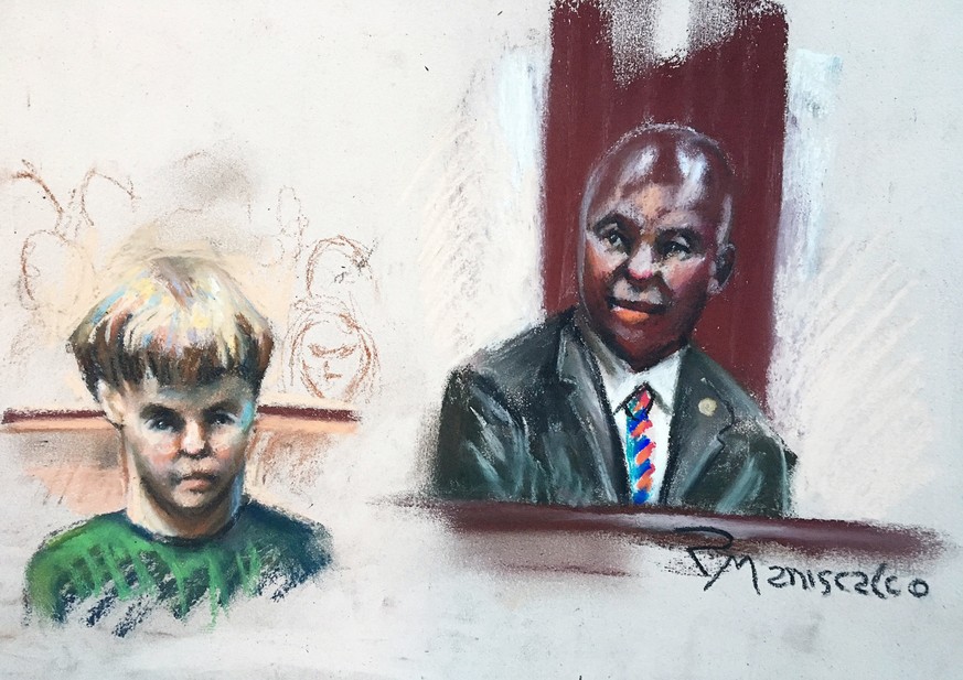 State senator Gerald Malloy (R), testifies in this court sketch at the trial of Dylann Roof, who is facing the death penalty for the hate-fueled killings of nine black churchgoers in Charleston, South ...
