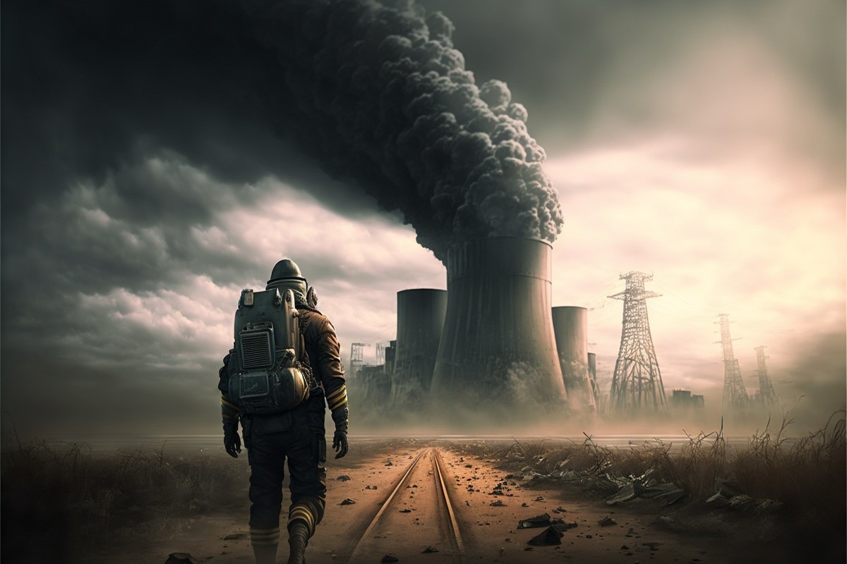 KI-generiertes Bild zum Thema Weltuntergang/Apokalypse.