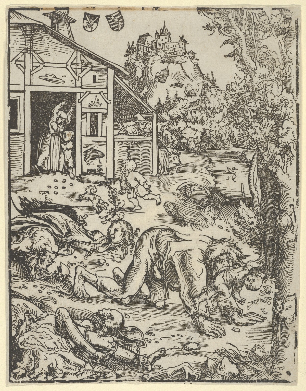 Werwolf (Holzschnitt von Lucas Cranach, 1512)
https://de.m.wikipedia.org/wiki/Datei:Werwolf.png